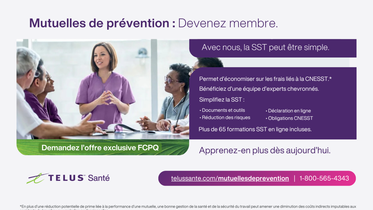Promo TELUS Santé - Mutuelles de prévention-FCPQ